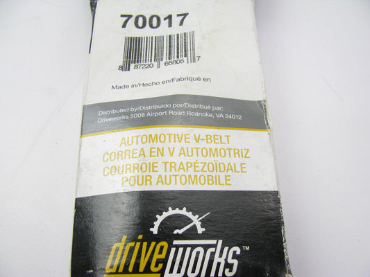 Drive Works 70017 Accessory Drive Belt - 0.53'' X 70.00'' - 36 Degree