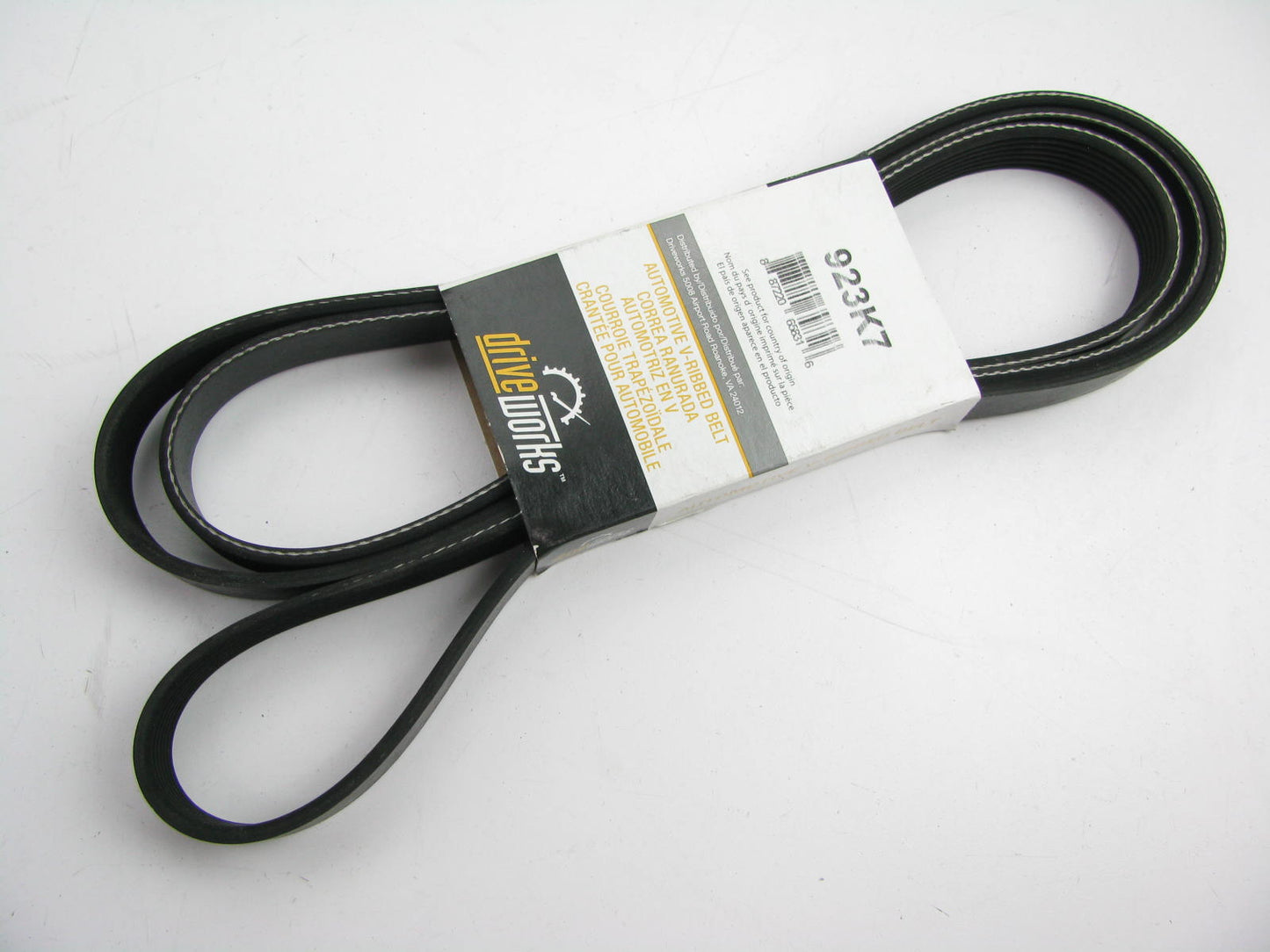 Drive Works 923K7 Serpentine Belt - 0.96'' X 92.781'' - 7 Ribs