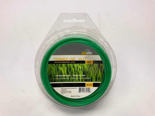 Drive Works DW-740 .080'' Residential Grade Round Trimmer Line - 40 Ft.