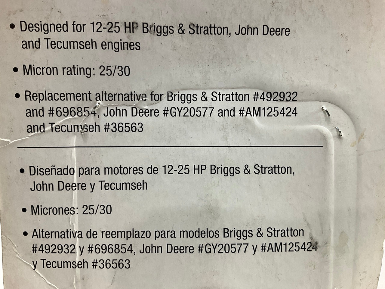 (10) Drive Works DW-764 Engine Oil Filter For Tecumseh 36563, 120-985, 492932S