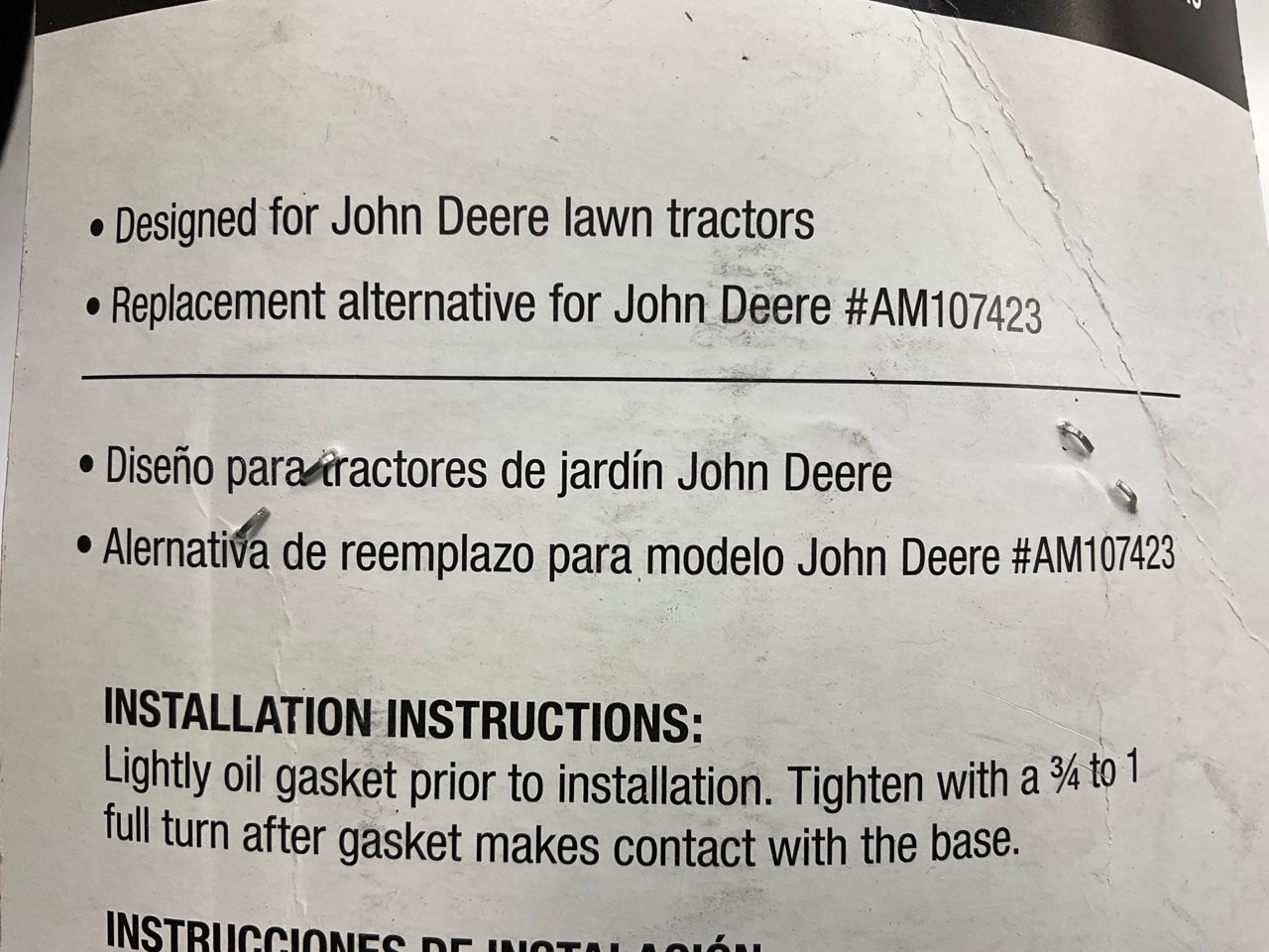 Drive Works DW-766 Engine Oil Filter Replaces P502015, X4476, LF3495, AM105555