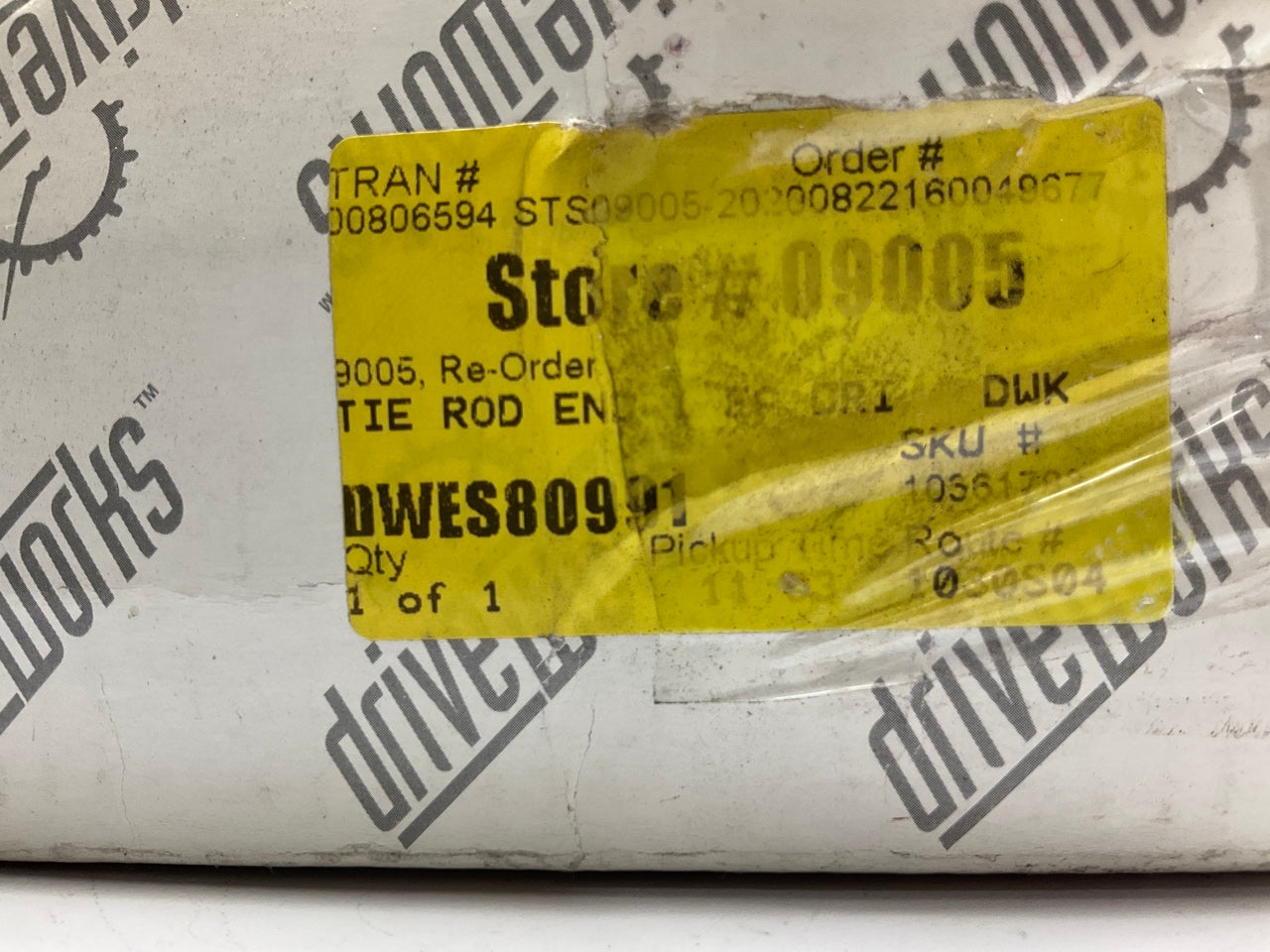 Drive Works DW-ES80991 Front Outer Steering Tie Rod End