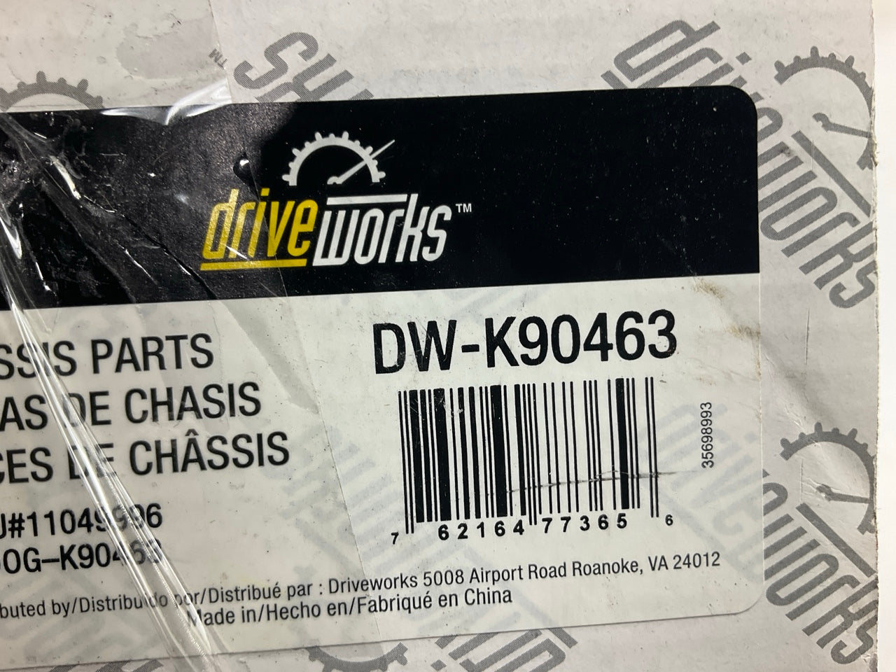 Drive Works DW-K90463 Front Suspension Strut Bellows