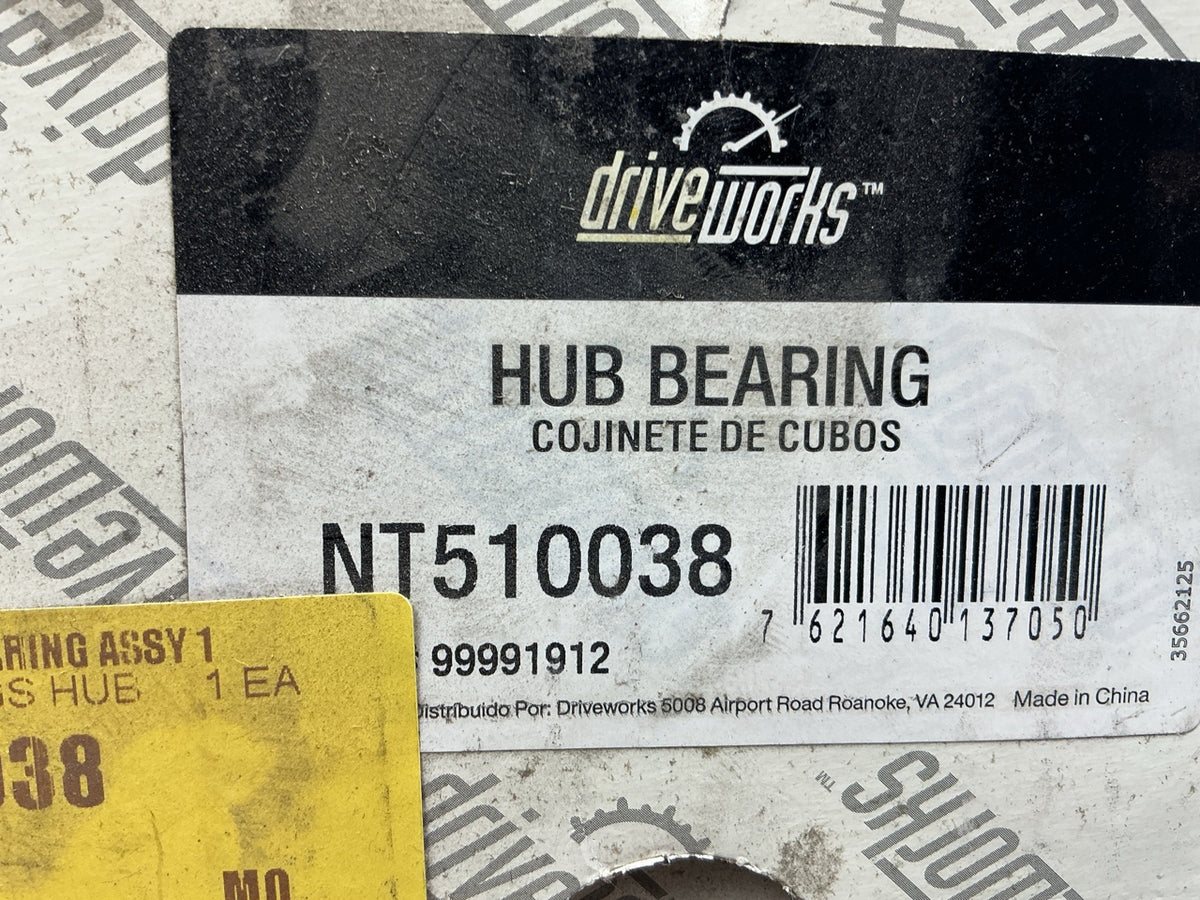 Drive Works NT510038 Front Wheel Bearing And Hub