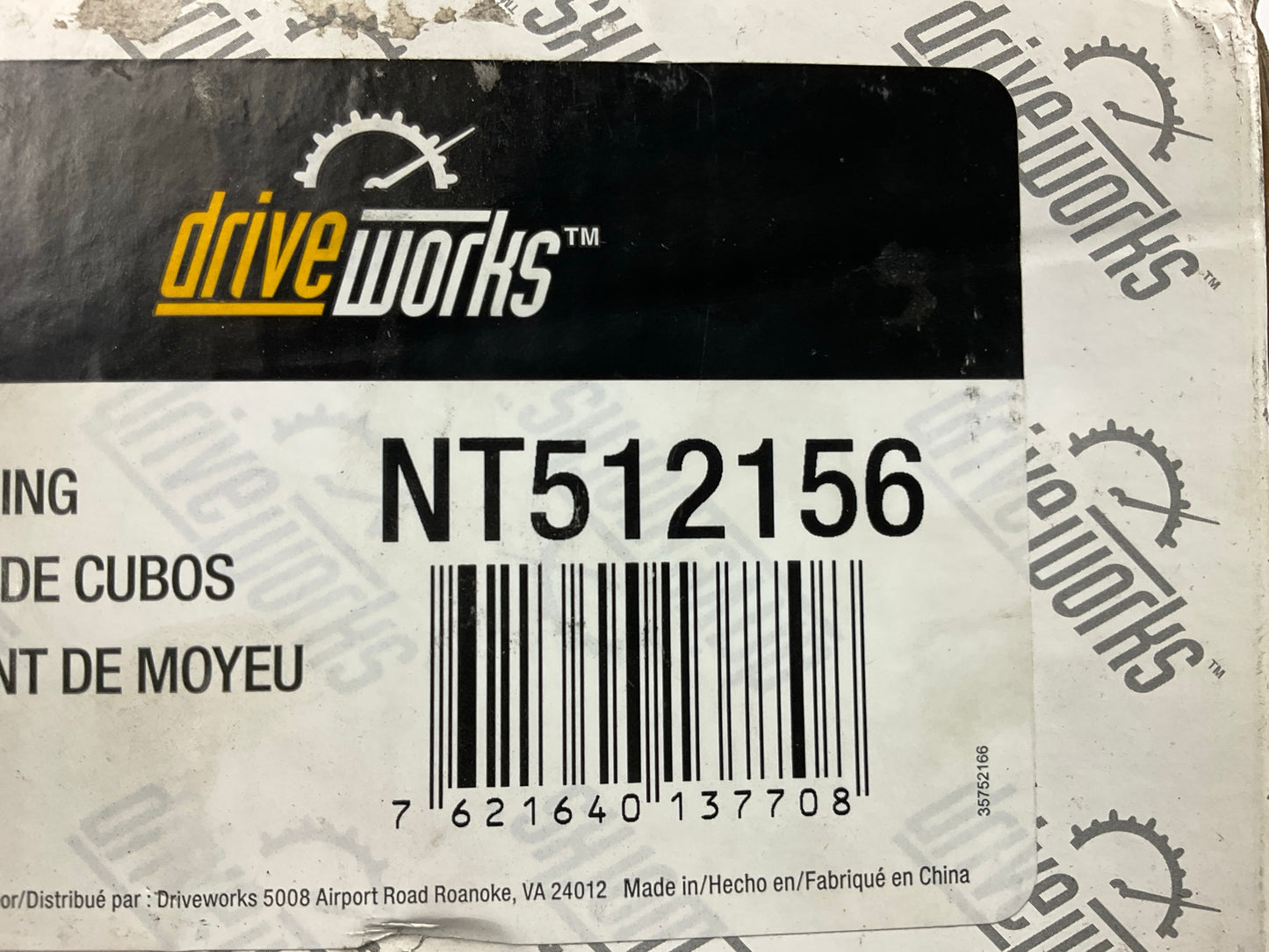 Drive Works NT512156 Rear Wheel Bearing & Hub Assembly