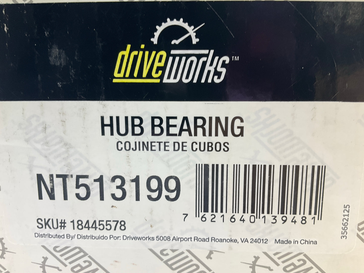 Drive Works NT513199 Front Wheel Hub Bearing