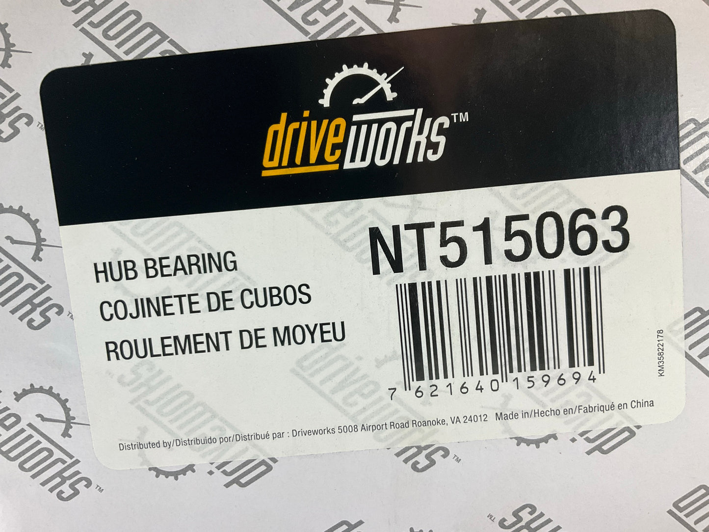 Drive Works NT515063 Front Wheel Hub Bearing 2000-02 Ram 2500 3500 - 4WD