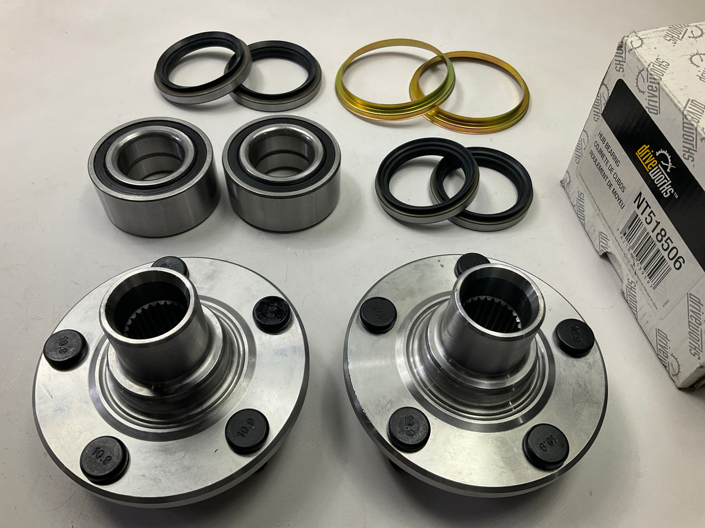 (2) Drive Works NT518506 Front Wheel Bearing Hub For 1983-1991 Toyota Camry