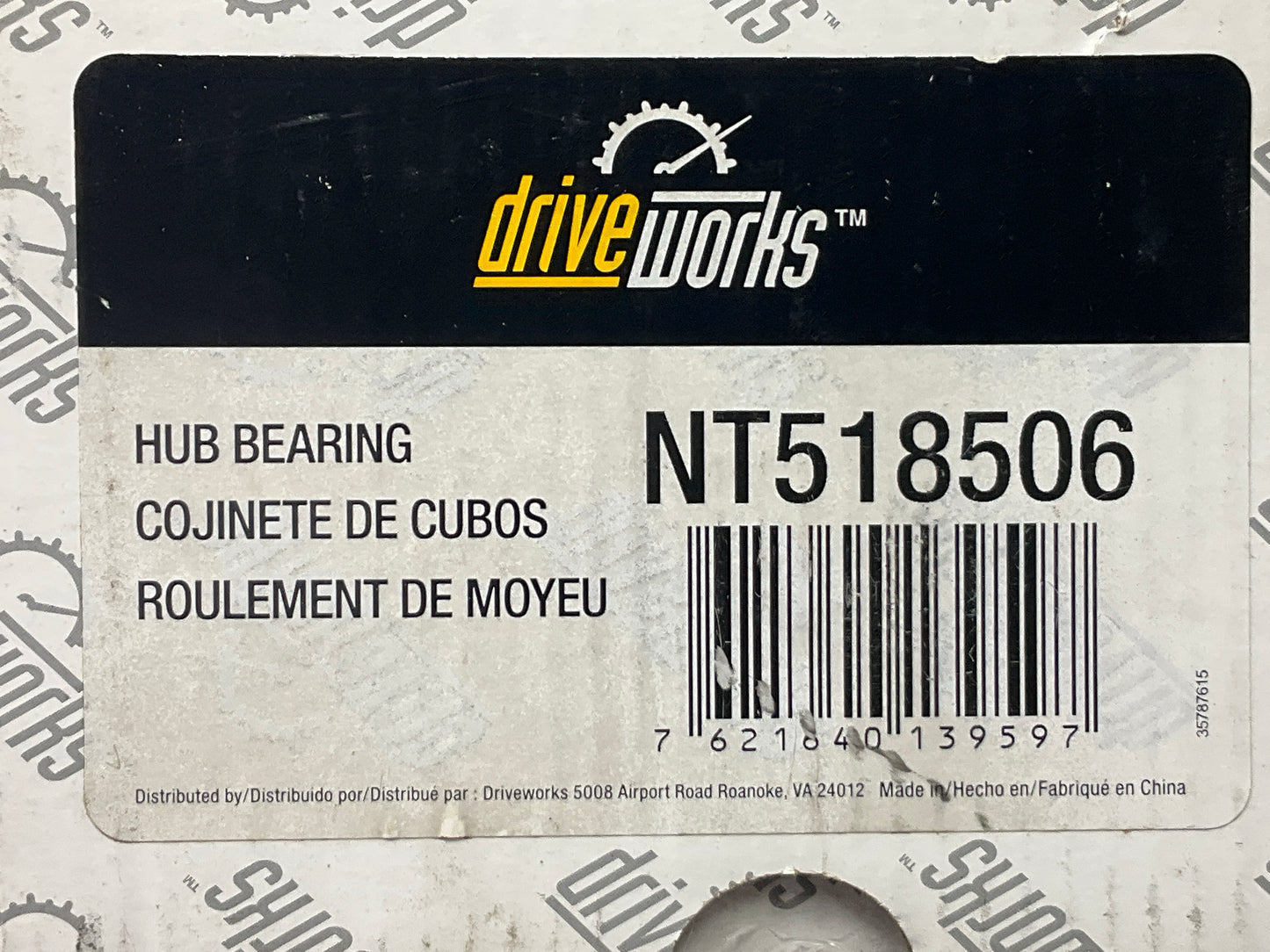 Drive Works NT518506 Front Wheel Bearing Hub For 1983-1991 Toyota Camry