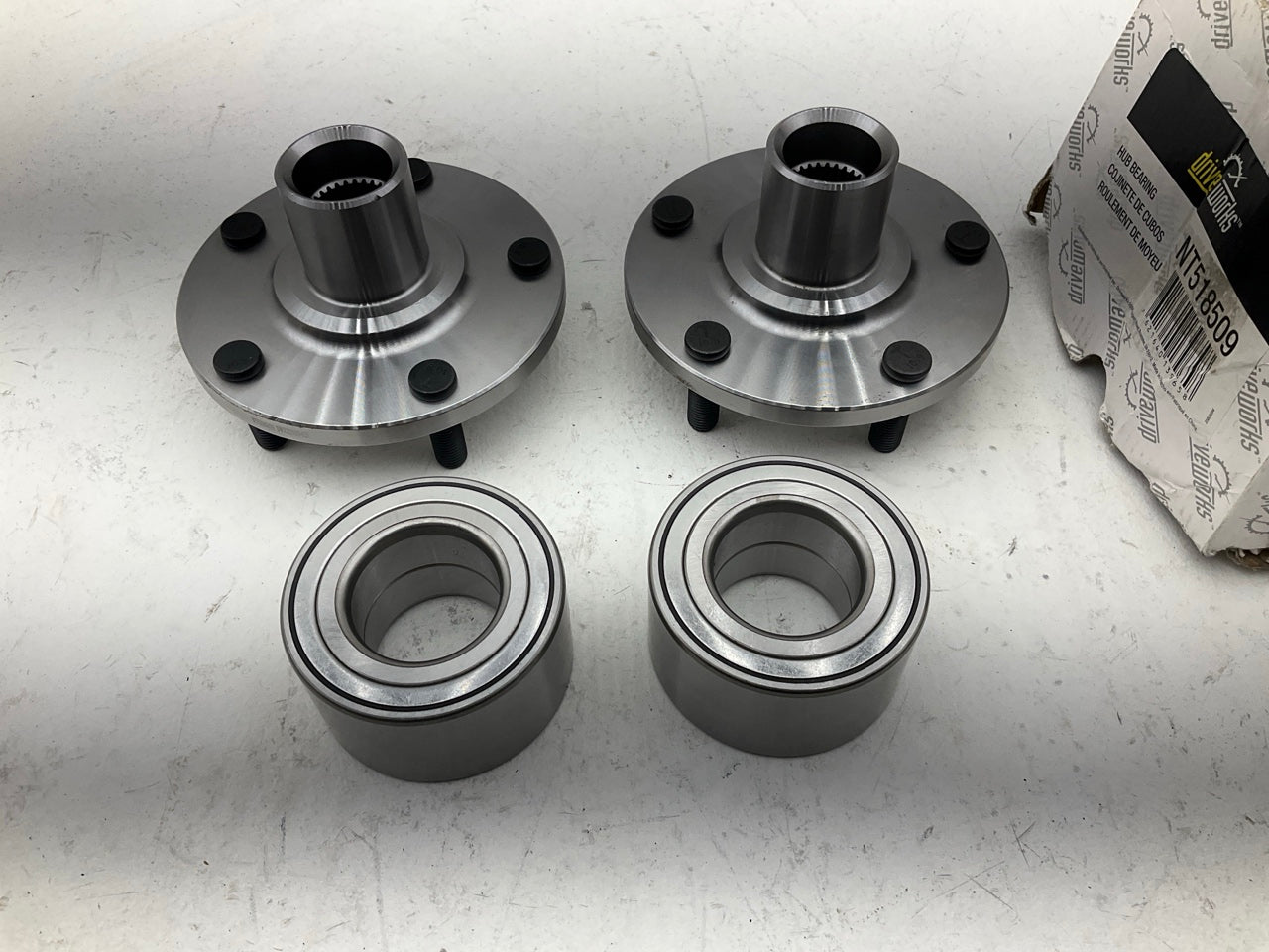 (2) Drive Works NT518509 Front Wheel Hub & Bearing Repair Kit