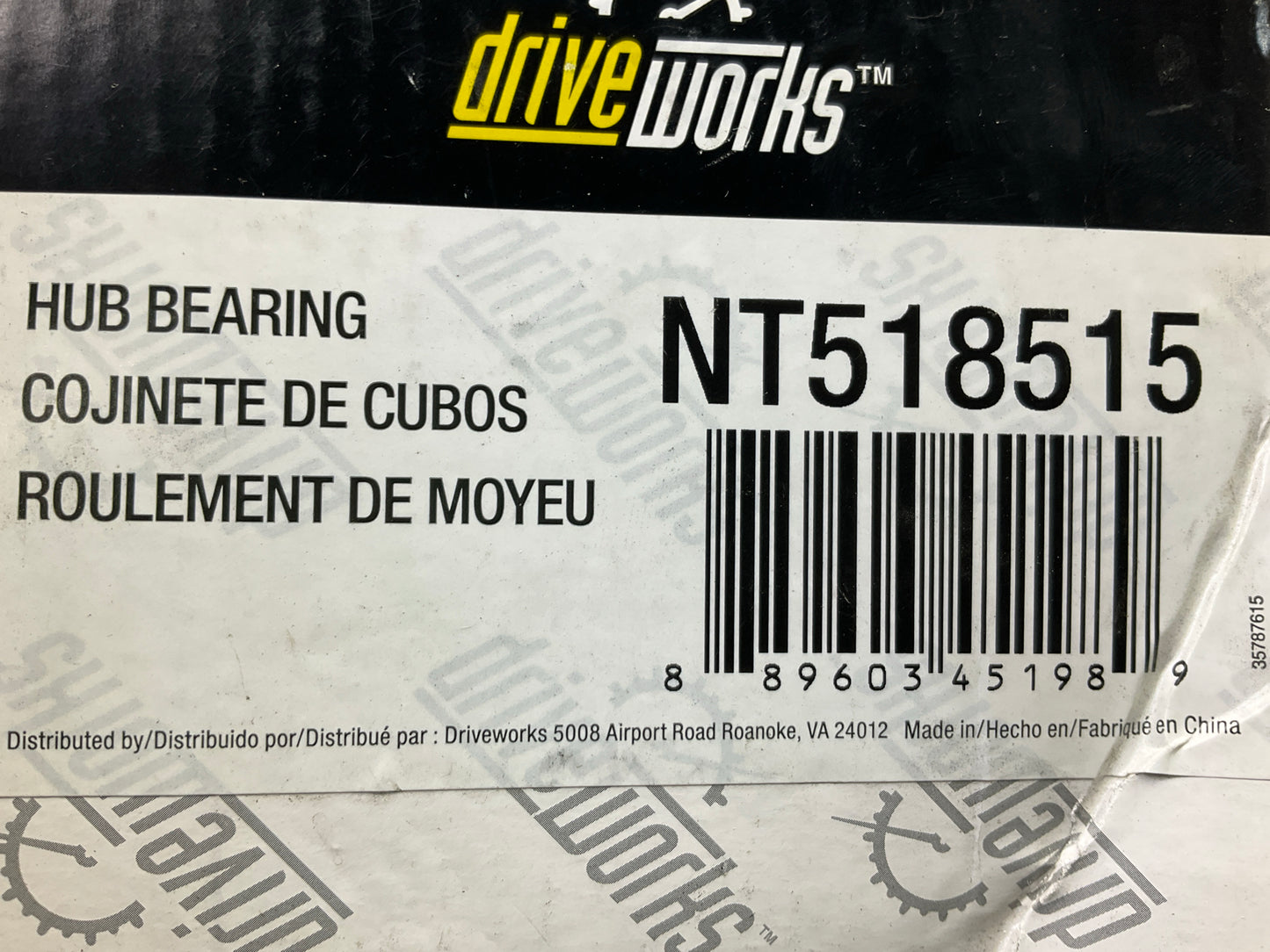 MISSING BEARING, CLIP & NUT - Drive Works NT518515 Front Wheel Bearing Hub