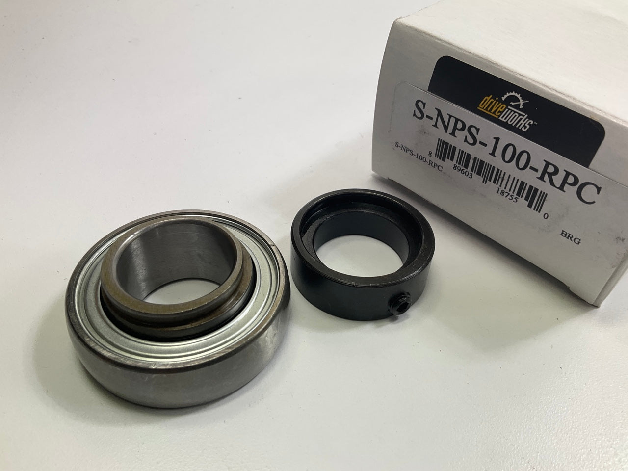 Drive Works NPS-100-RPC SA205-16 Insert Bearing 1'' Bore W/collar Spherical OD