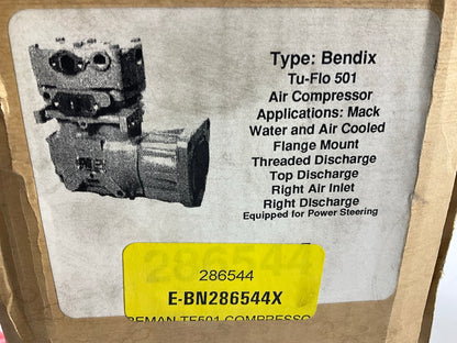 REMAN. DS Parts 286544 Bendix Tu-Flo 501 Air Brake Compressor, Flange Mount