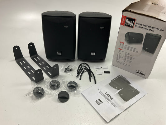 Dual L83BK 100-watt, 3-way Indoor/outdoor Speakers  50 Watt RMS