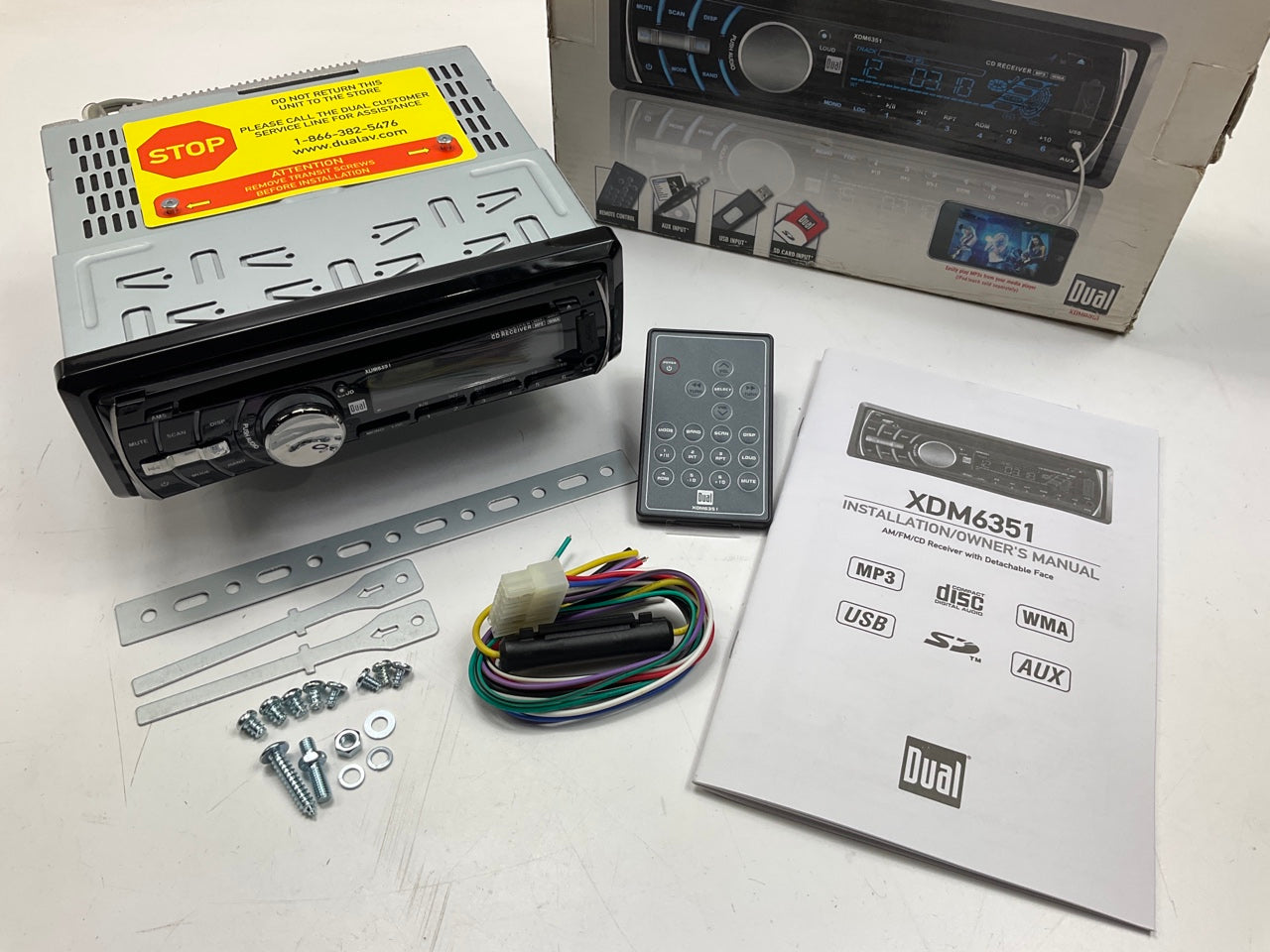 Dual Electronics XDM6351 In Dash CD Player Receiver / Radio