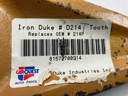Duke D214T Excavator Bucket Tooth ''Tiger'' Tip 214T