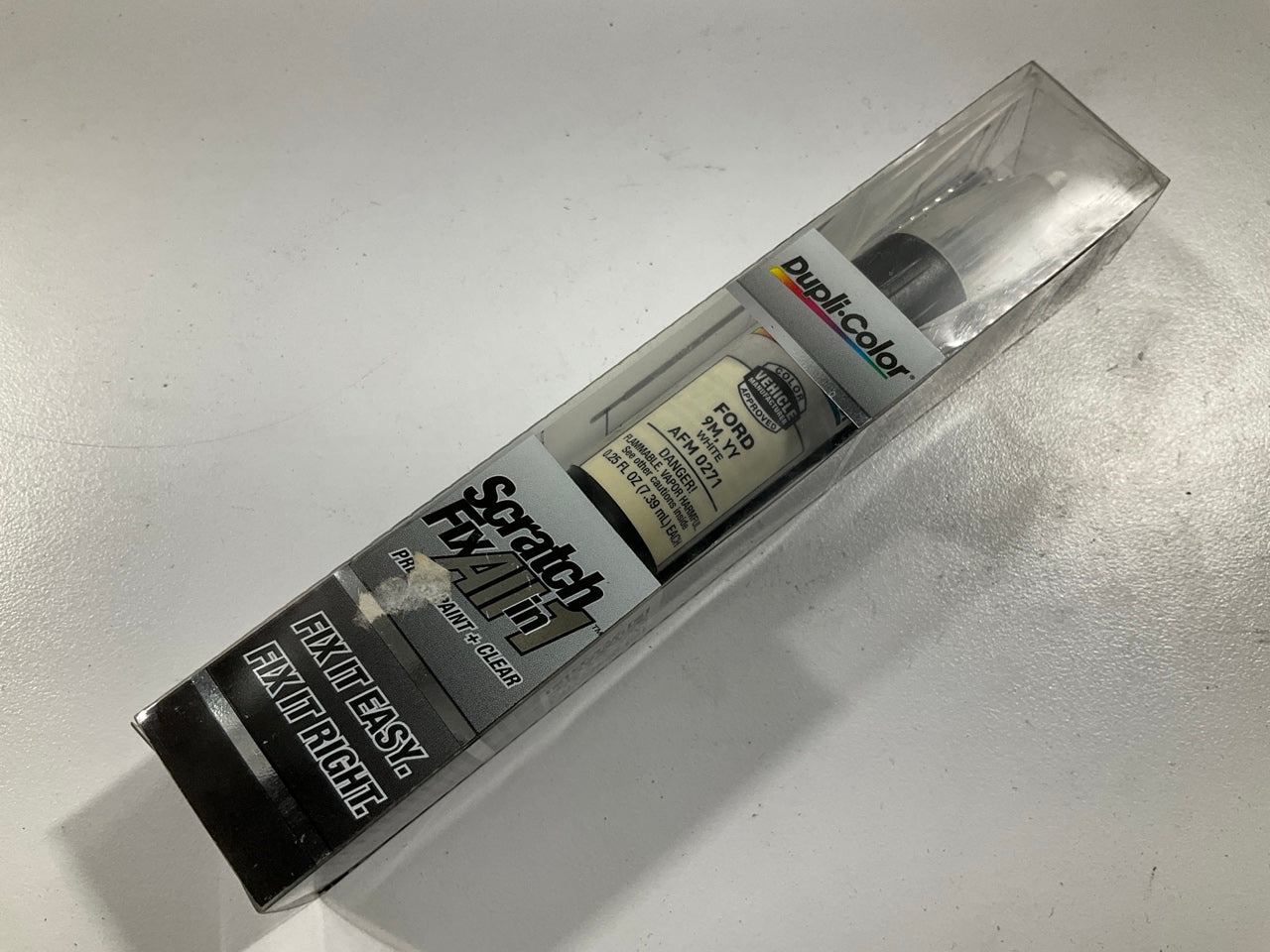 Dupli-Color AFM0271 Scratch Fill All-In-1 Touch Up Paint For Ford 9M, YY White