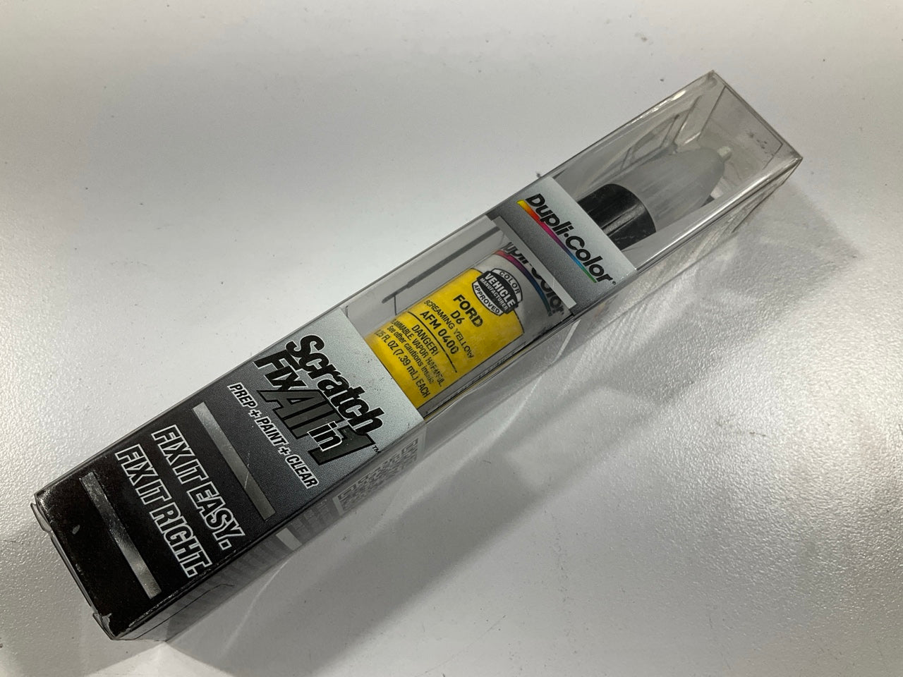 Dupli-color AFM0400 All-in-1 Touch Up Paint For Ford Screaming Yellow, Code D6