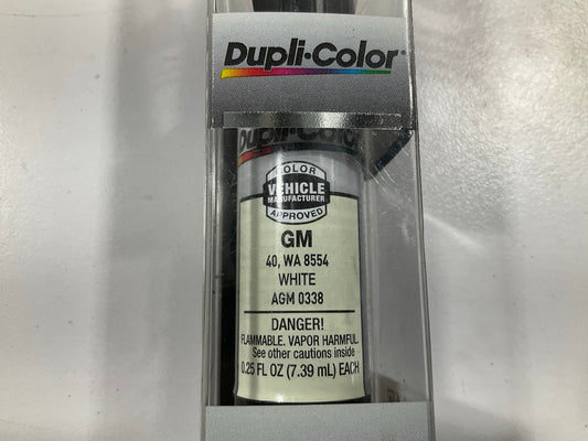 Dupli-color AGM0338 All-In-1 Touch Up Paint For GM 40 WA8554, White