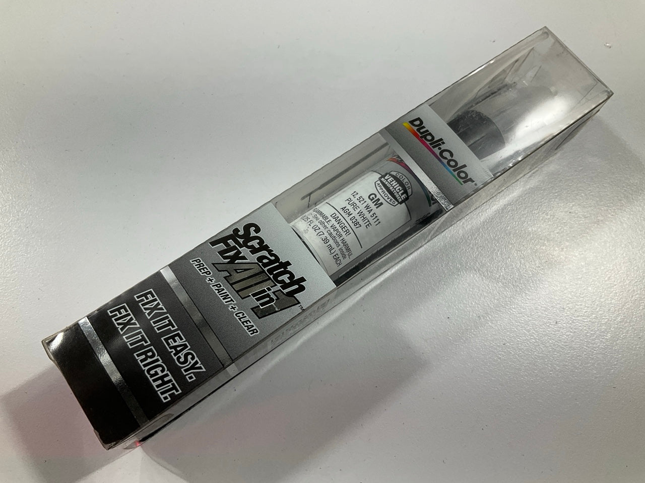 Dupli-color AGM0387 Touch Up Paint Scratch Fix Pen 12 521 WA5111 PURE WHITE