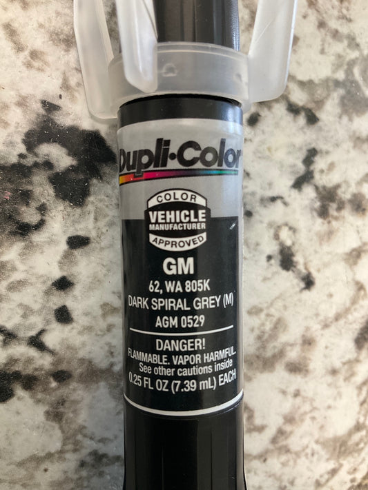 Duplicolor AGM0529 WA805K GM Code 62 Spiral Gray Scratch Fix Touch Up Paint Pen