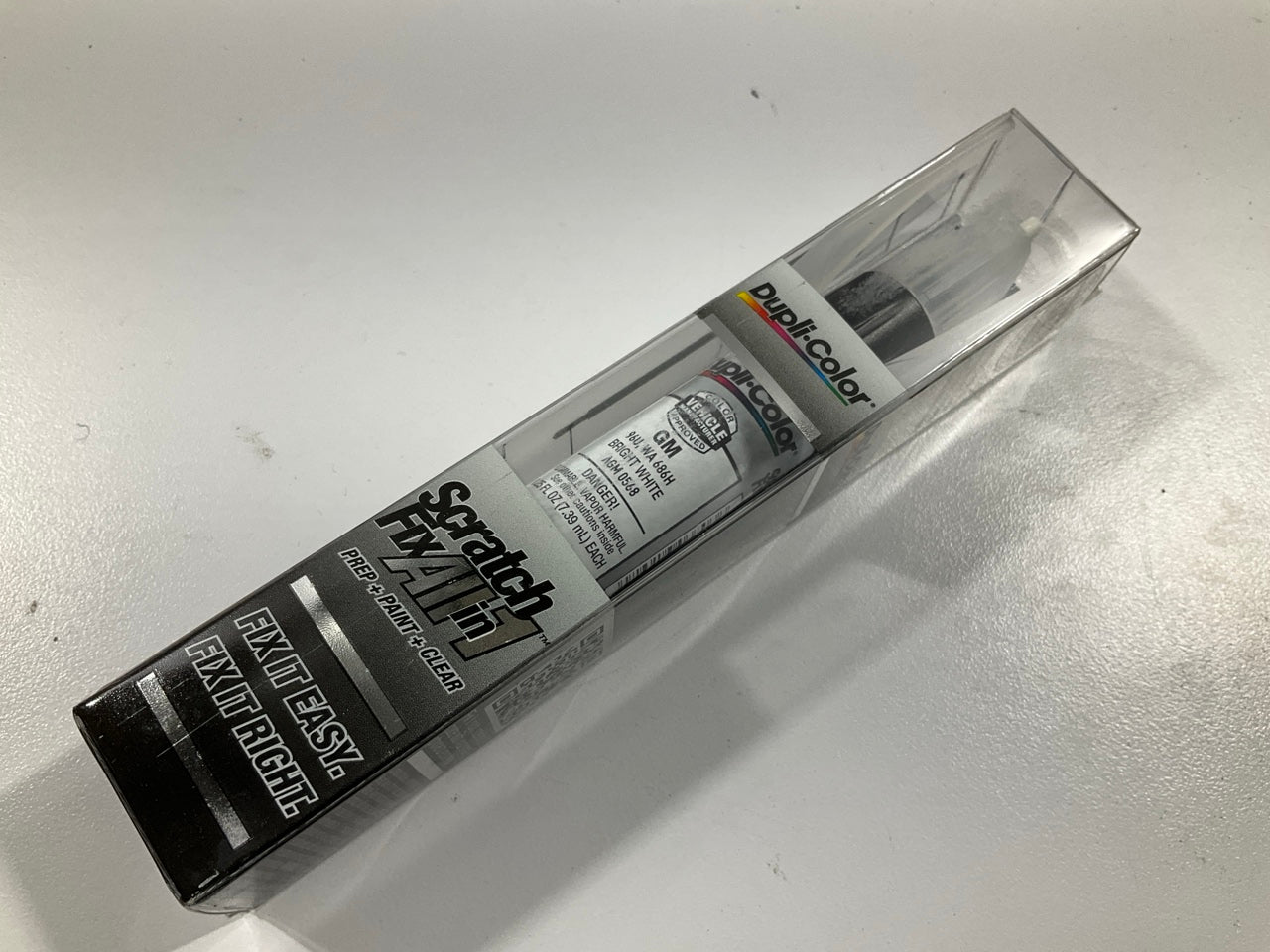 Dupli-Color AGM0568 Scratch Fix Touch Up Paint For GM 96U WA686H, Bright White,