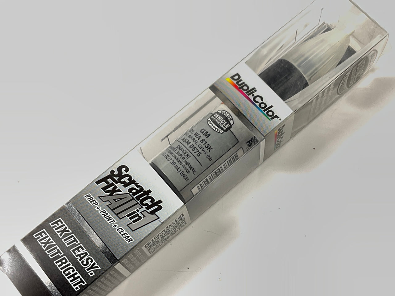 Dupli-color AGM0575 Touch Up Paint Scratch Fix Pen 89,WA 813K Light Spiral Gray