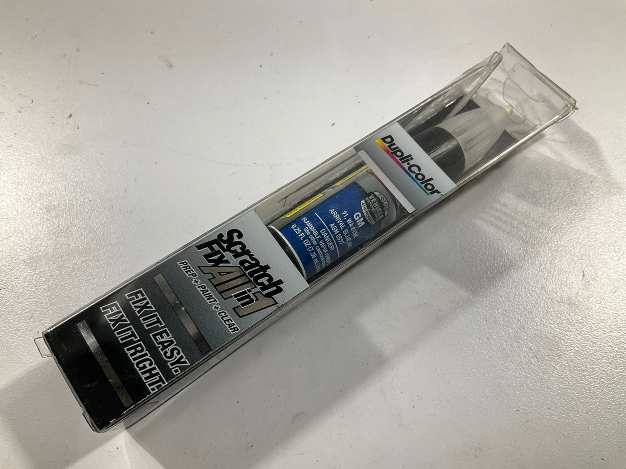 Dupli-color AGM0577 All-In-1 Touch Up Paint For GM Arrival Blue 91, WA 815K