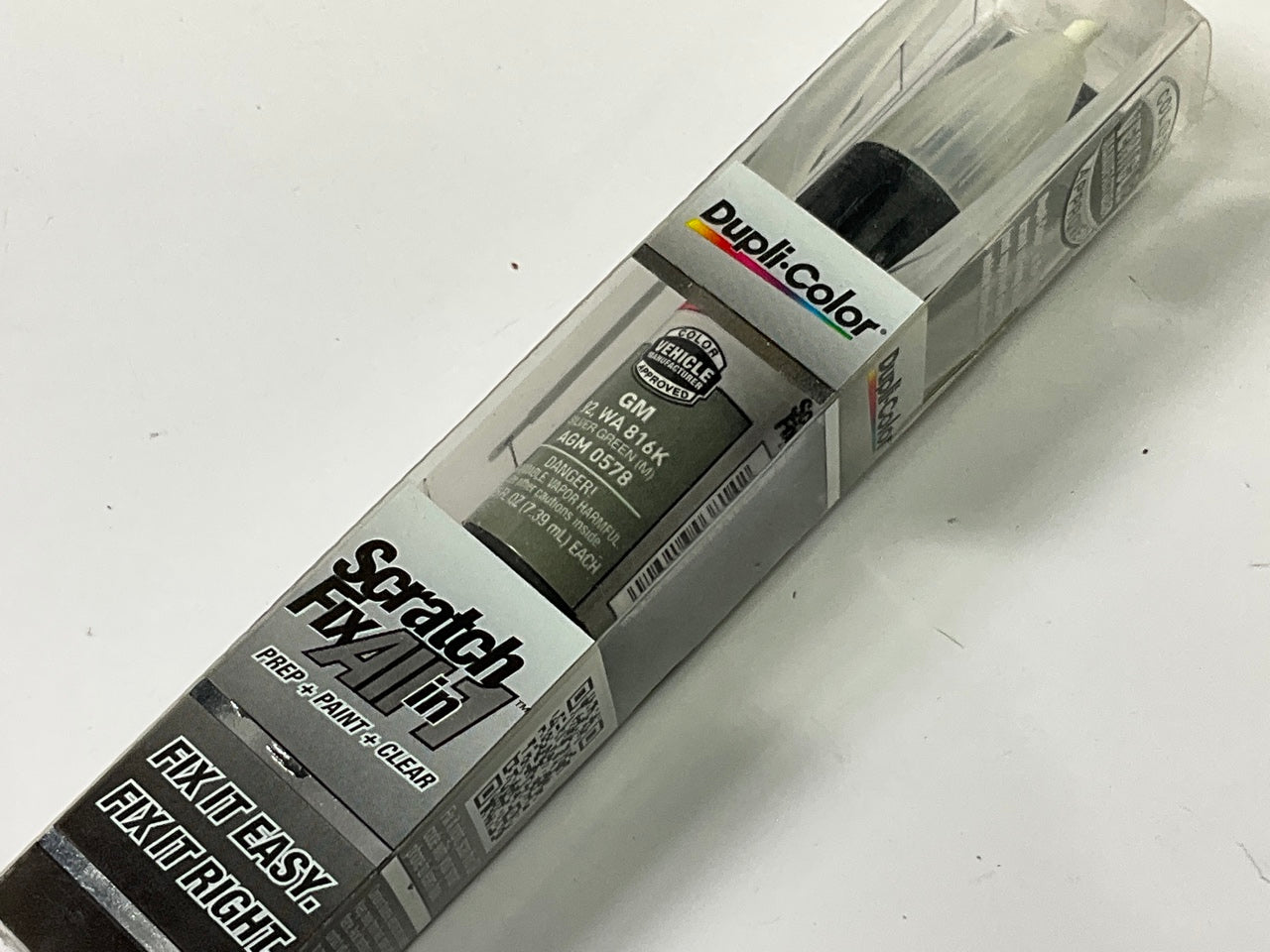 Dupli-color AGM0578 Touch Up Paint Scratch Fix Pen - GM 92, WA816K Silver Green