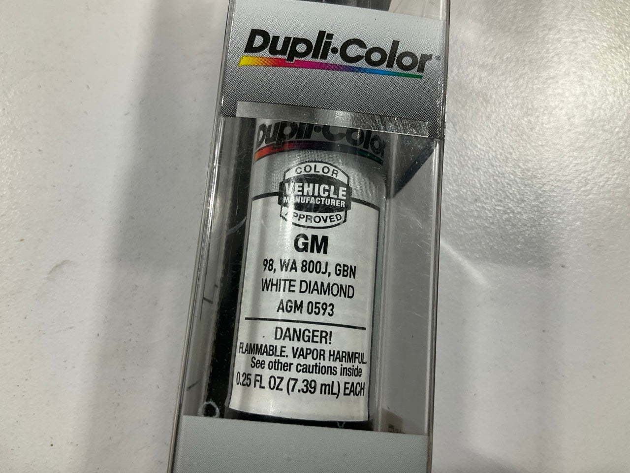 Dupli-color AGM0593 All-in-1 Touch Up Paint For GM White Diamond 98 WA800J GBN