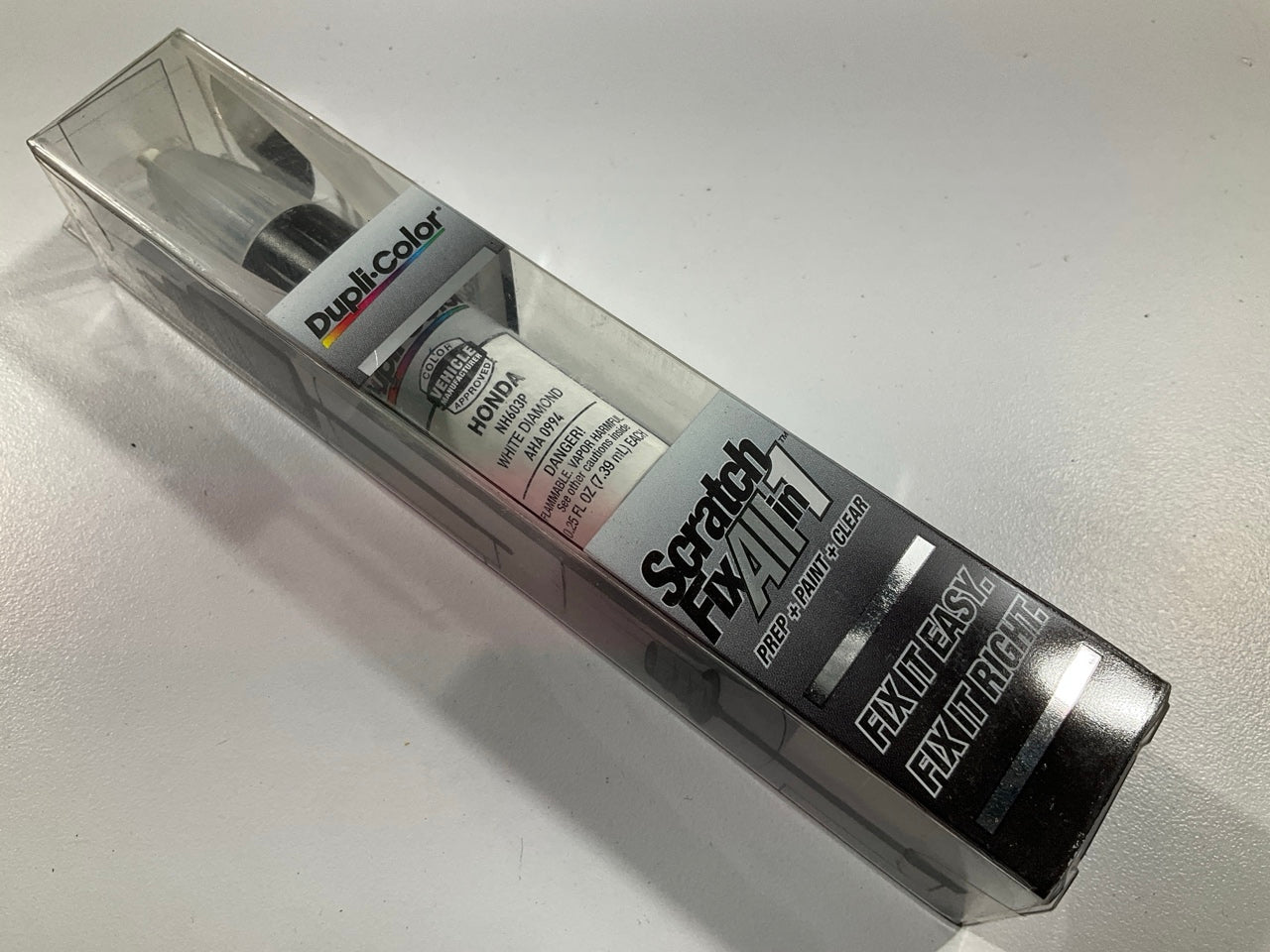 Duplicolor AHA0994 Touch Up Paint Scratch Fix Pen NH603P WHITE DIAMOND .25FL OZ