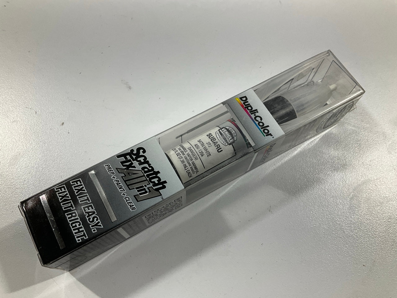 Dupli-Color ASU1356 - Satin White (37J), Scratch Fix All In 1 Touch Up Paint