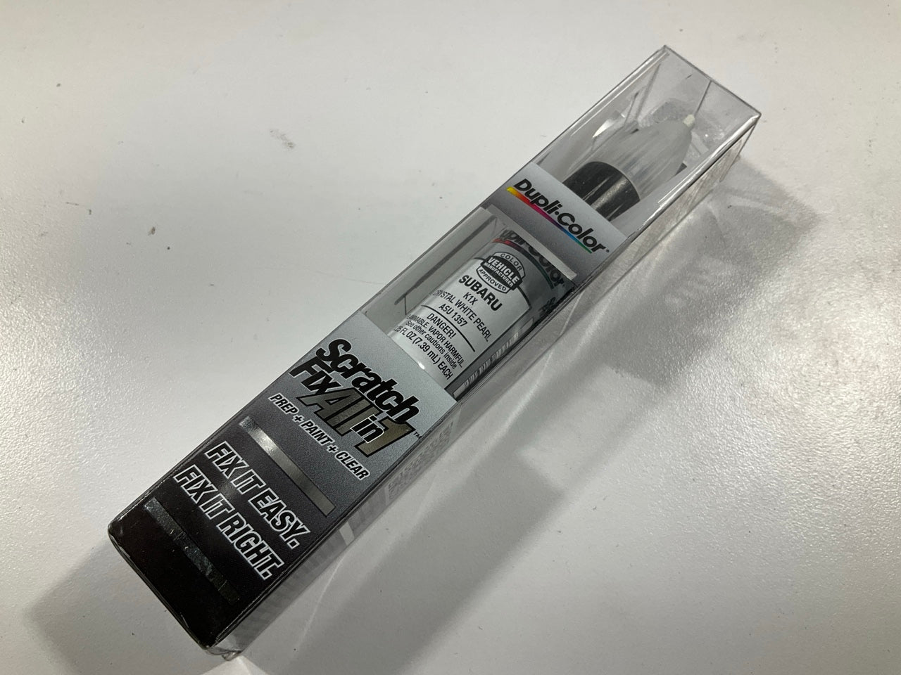 Dupli-Color ASU1357 All-In-1 Touch Up Paint For Subaru Crystal White Pearl K1X