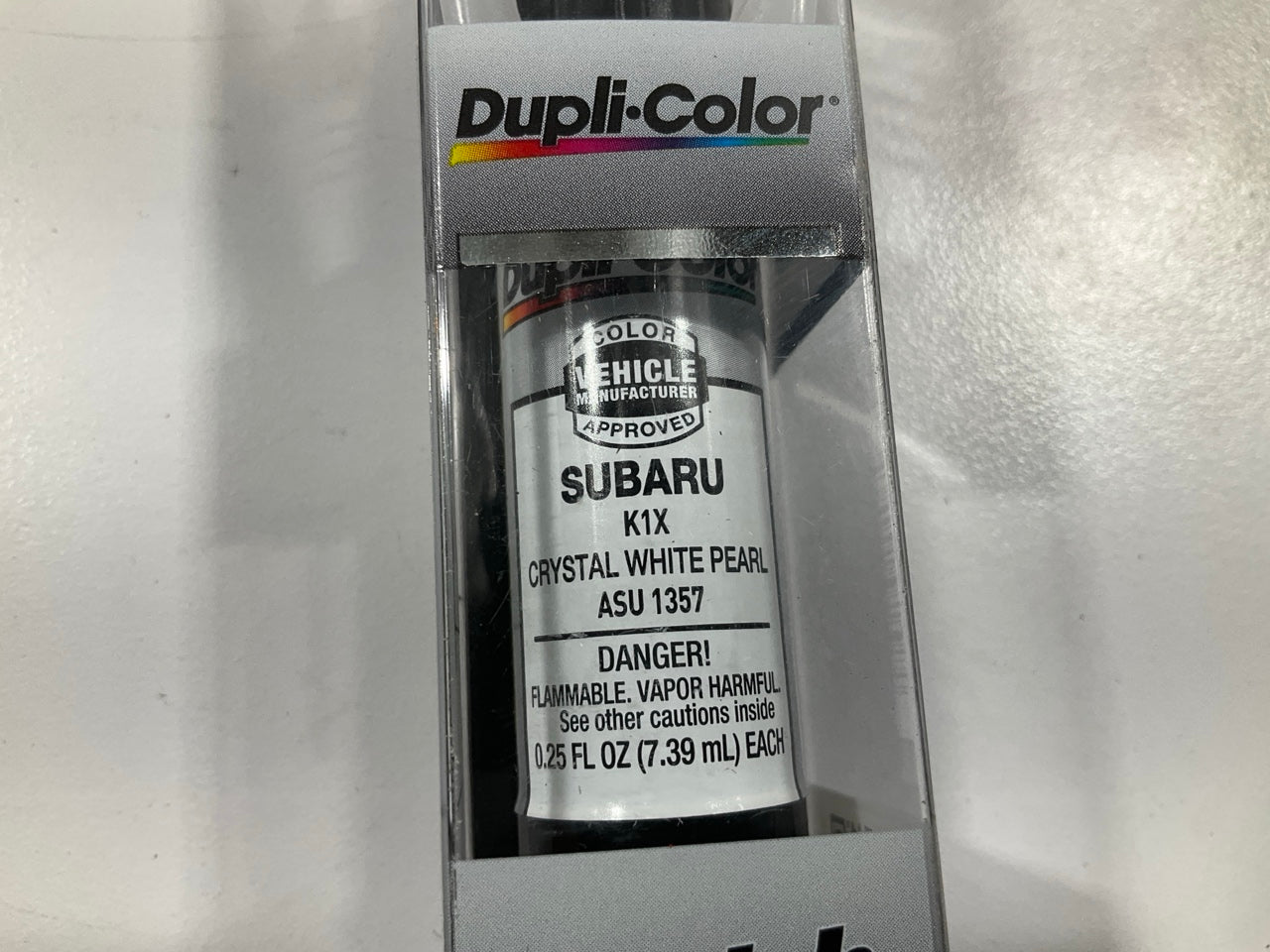 Dupli-Color ASU1357 All-In-1 Touch Up Paint For Subaru Crystal White Pearl K1X