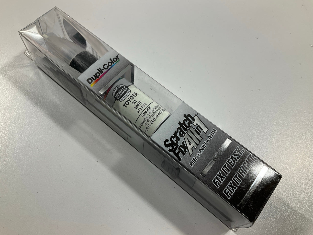 Dupli-color ATY1578 Touch Up Paint Scratch Fix Pen - Toyota Code 045 White