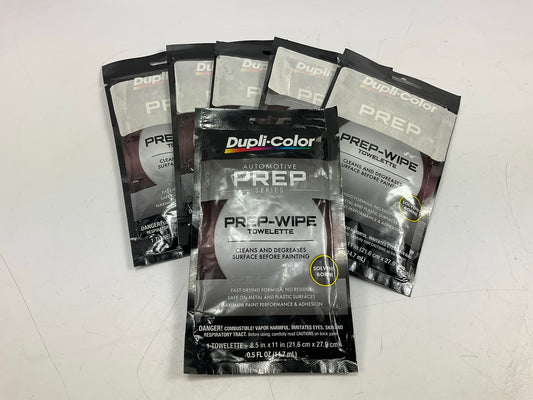 (6) Dupli-color PW100 Touch-up Repair Prep-Wipe Towelette 1/2 '' X 11'', 0.5fl Oz