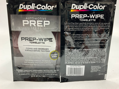 (6) Dupli-color PW100 Touch-up Repair Prep-Wipe Towelette 1/2 '' X 11'', 0.5fl Oz
