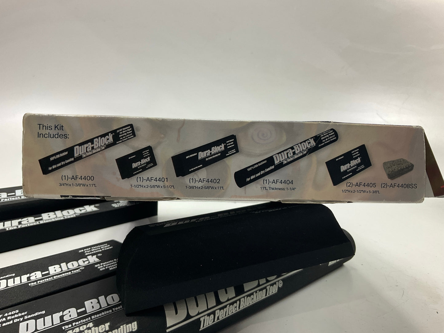 MISSING 2 AF4408SS - Dura-Block AF44A Wet Or Dry Autobody Sanding Block Kit