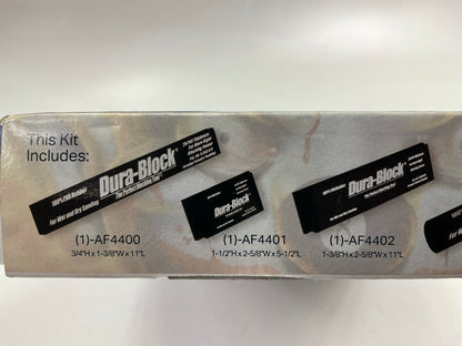 Dura-block AF44A Flexible EVA Foam Wet Or Dry Autobody Sanding Block Kit, 6pc