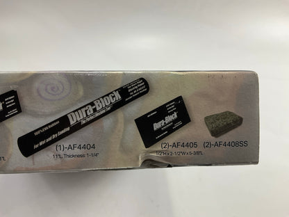Dura-block AF44A Flexible EVA Foam Wet Or Dry Autobody Sanding Block Kit, 6pc