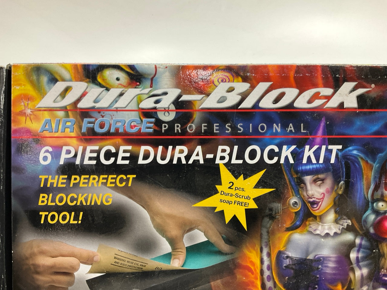 Dura-block AF44A Flexible EVA Foam Wet Or Dry Autobody Sanding Block Kit, 6pc