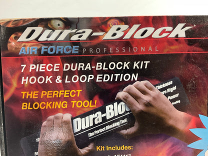 Dura-Block AF44HL 7 Piece Hook & Loop 20 PCF Thick Wet & Dry Sanding Block Kit