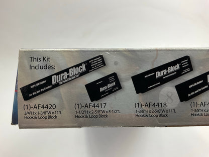 Dura-Block AF44HL 7 Piece Hook & Loop 20 PCF Thick Wet & Dry Sanding Block Kit