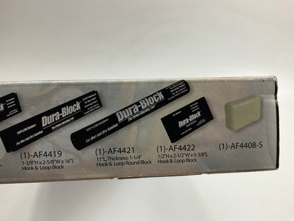 Dura-Block AF44HL 7 Piece Hook & Loop 20 PCF Thick Wet & Dry Sanding Block Kit