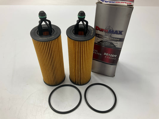 (2) Dura Max D01009 Engine Oil Filter