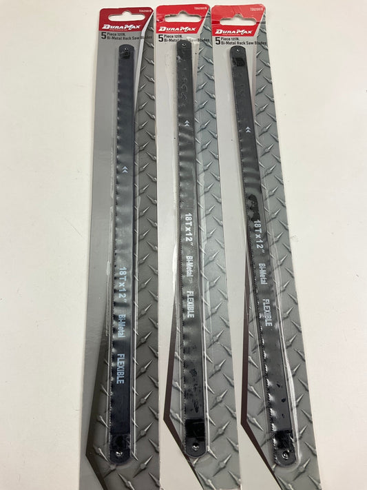 (3) Dura Max TU62001B 2'' Bi-Metal Hacksaw Blades, 5-Piece