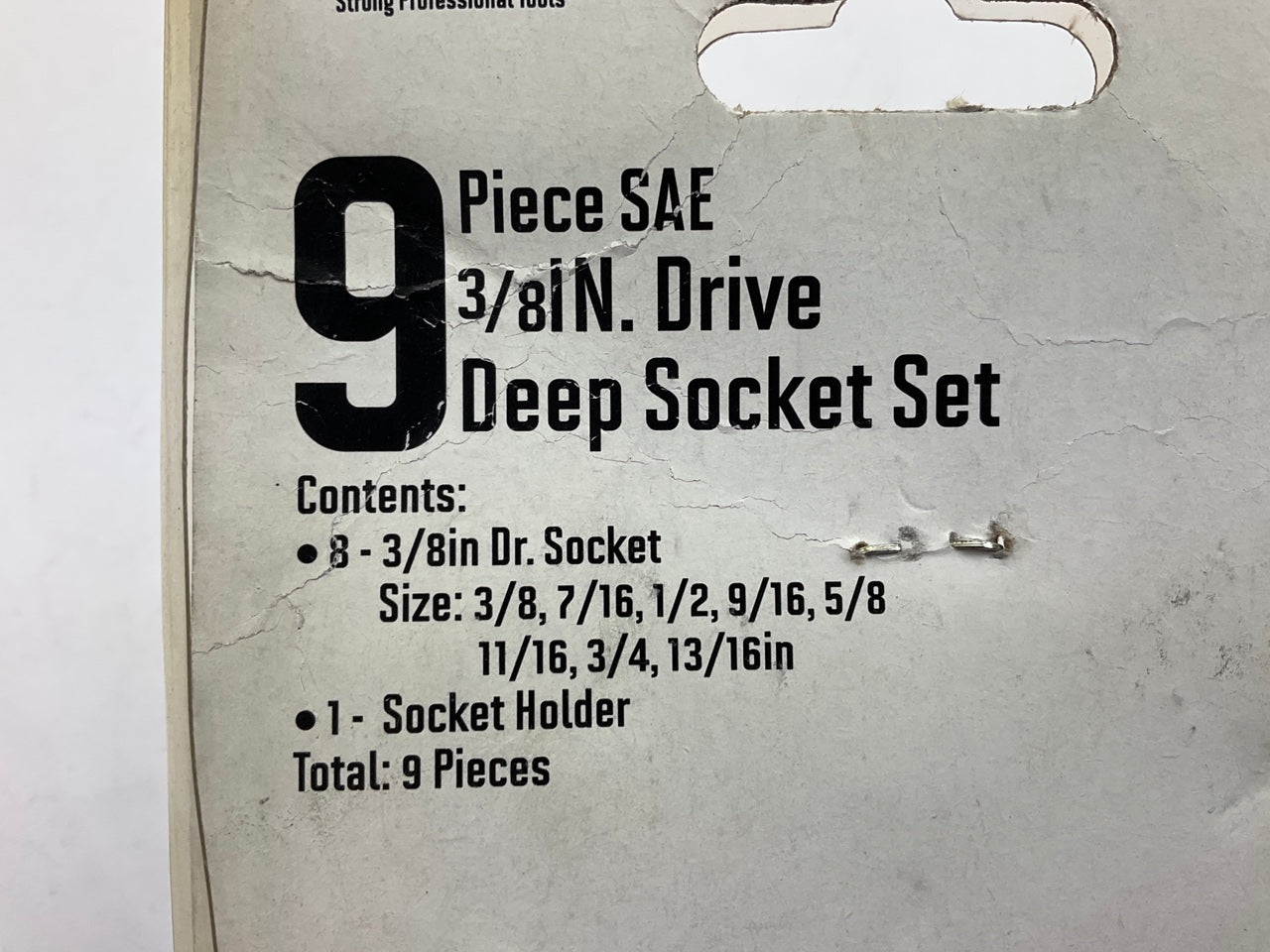 Dura Max UA10020B 3/8'' Drive SAE Deep Socket Set, 9-Piece