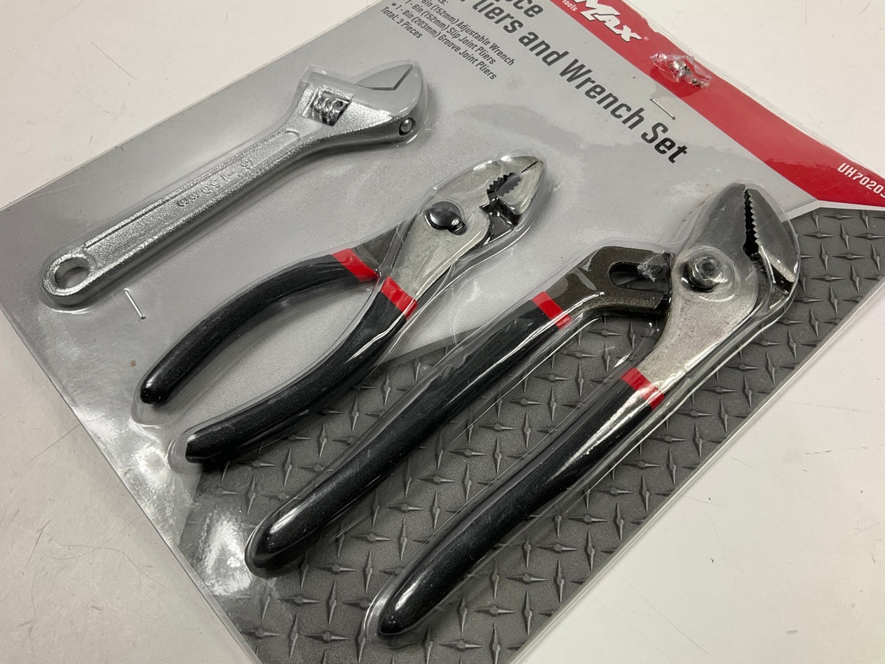 Dura Max UH70203J 3-Piece Hand Tool Set, 6''  Wrench, 6'' Joint Pliers & 8'' Pliers