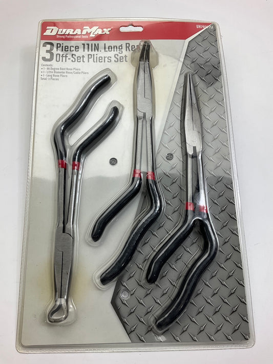 Dura Max UH70277J 3 Piece - 11'' Long Reach Offset Pliers Set