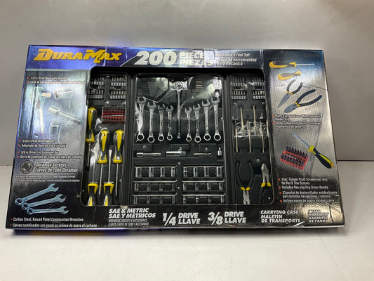 Dura Max UJ20049W 200-Piece Tool Set Sockets Ratchet Bits Wrenches